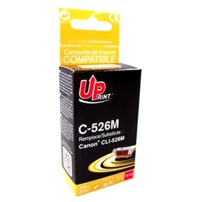 UPrint kompatibil. ink s CLI526M, magenta, 10ml, C-526M, s čipom, pre Canon Pixma MG5150, MG5250, MG6150, MG8150